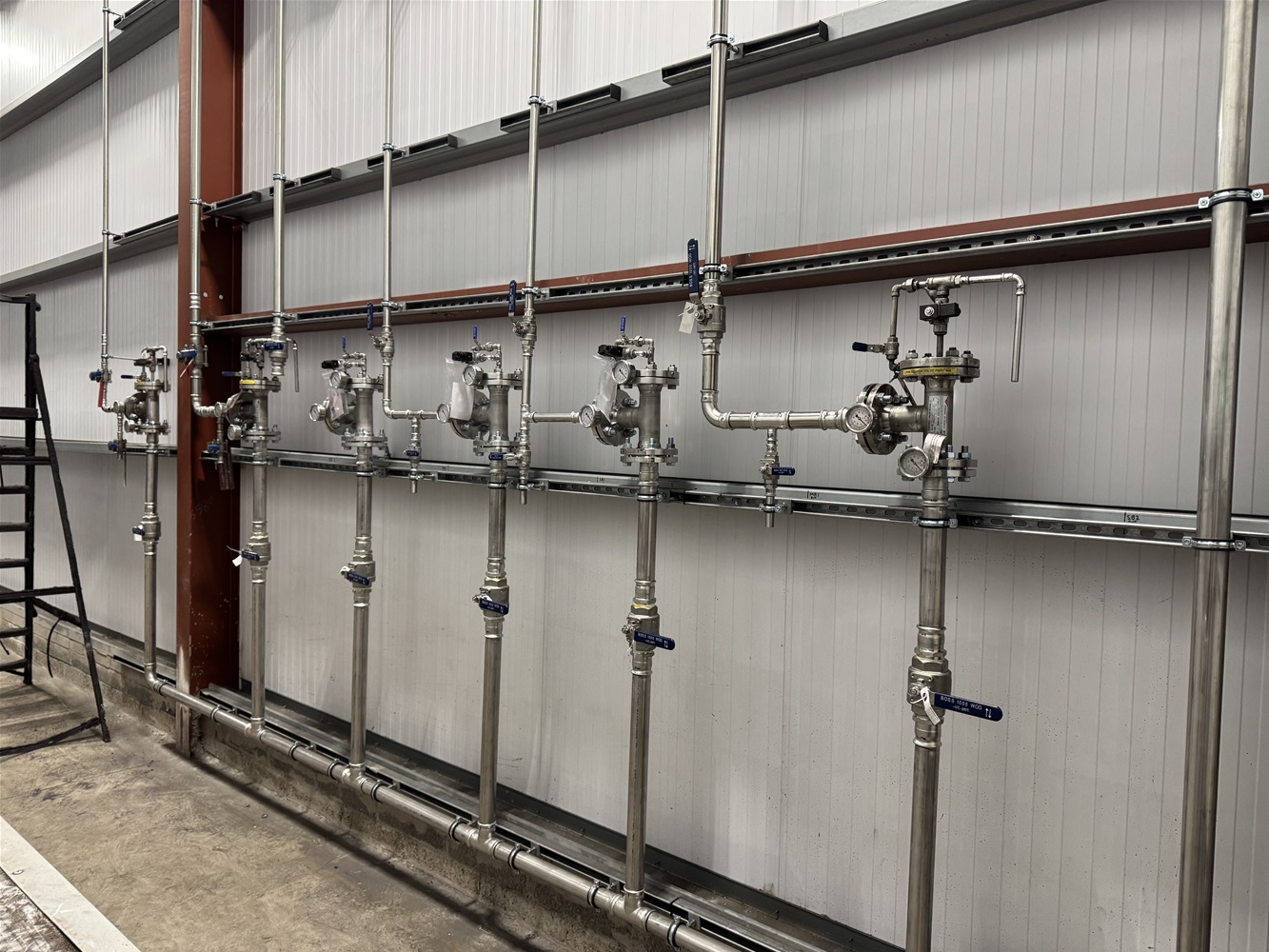 low pressure water mist system installed in a paint factory in Suffolk